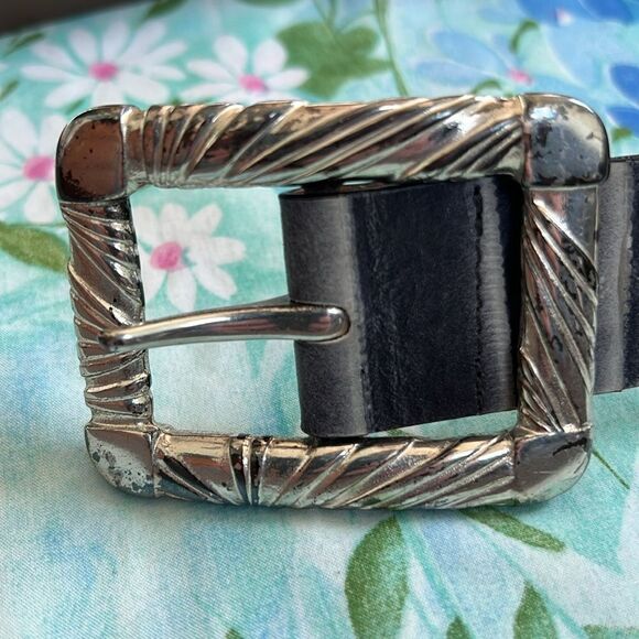 Vintage Leather Post & Co Art Moda Exotic Belt - L (?) - Picture 4 of 12